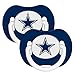 NFL Football 2014 Baby Infant Pacifier 2-Pack - Pick Team (Dallas Cowboys - Stripe)