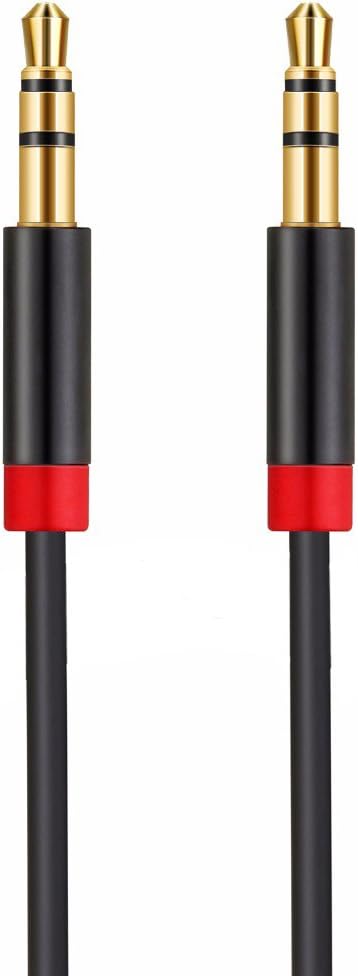 3.5mm Male to Male Stereo Audio Aux Cable 1 Foot ft by Atomic Market