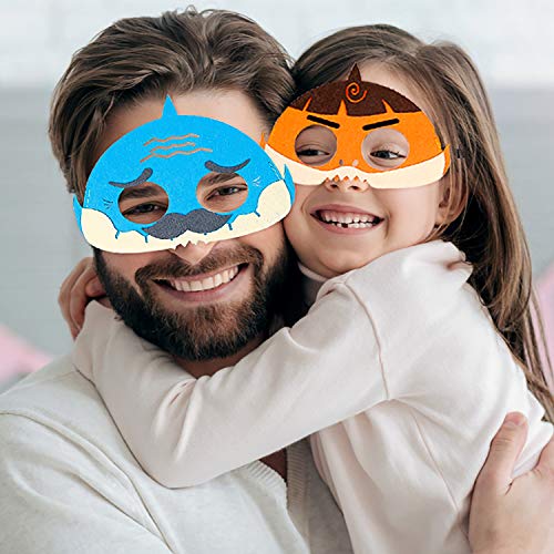 image for 20Pcs Little Shark Masks Set Doo Doo Shark Party Favors Children Cospl