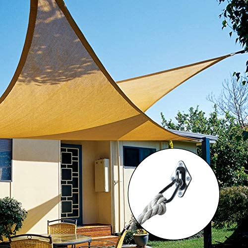 HooSeen Sun Shade Sail Hardware Kit 6 Inch for Trigangle Sun Shade Sail Installation 18/8 Stainless Steel Anti Rust Sun Shade Sail Fixing Hardware Accessories Kit - Thumbnail 4