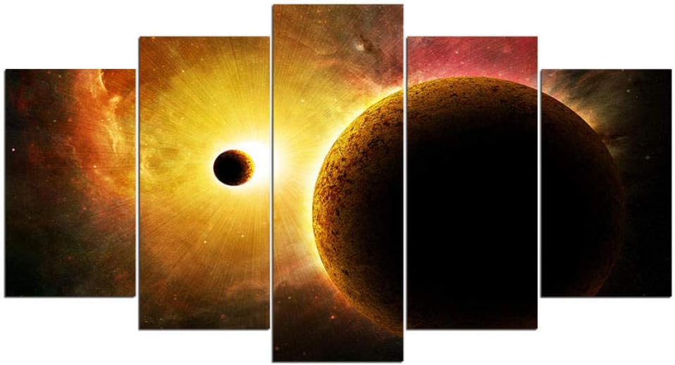 Universo Planeta Galaxia Paisaje Cuadro Arte De La Pared Pintura