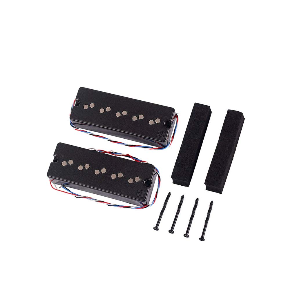 Alnicov Bass Pickups Double Layer Humbucker Pickup Set for 5-String Bass Guitar Parts