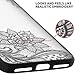 VIROMO Matte Slim Case with Full Camera Protection (Camera Cover), Lace Flower Design on Hard Back for Women, Girls (for iPhone 8/7/SE)