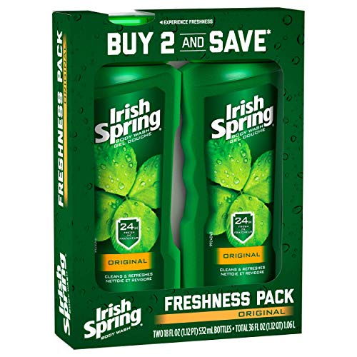 Irish Spring Body Wash, Original, 18 fluid ounce (Pack of 2) Pricepulse