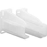 Prime-Line R 7227 Rear Drawer Track Back Plate – Support and Maintain Alignment of Bottom/Side Mounted Drawer Glides, 5/16 In