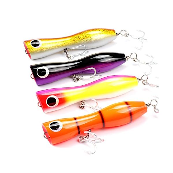 Mizugiwa-820cm-105g-Wood-Lure-Top-Water-Big-Game-Surface-Bull-Tuna-Lure-GT-Offshore-Popper