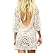 White Beach Cover Up Lace Bikini Cover Up Bathing Suit Cover White Crochet Dress