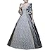 ROLECOS Womens Rococo Dress Medieval Renaissance 1800s Dress for Women Victorian Ball Gown Grey M