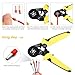Amzdeal Ferrule Crimper Ferrule Crimping Tool Crimper Pliers Set with Wire Stripper and 1200 Terminal Connector Sleeves, Used for Crimping and Stripping 23-8 AWG Cable