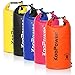 Koopower Dry Bag Sack, 20L Dry Gear Backpack with Universal Waterproof Phone Case for Boating, Kayaking, Rafting, Fishing, Camping, Canoeing, Swimming, Snowboarding, Driving (Orange)