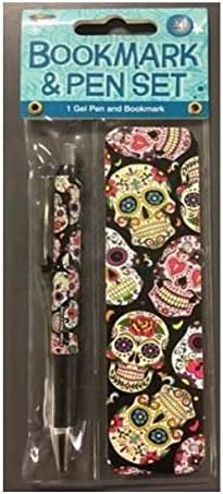 Sugar Skulls Gel Pen And Bookmark Set