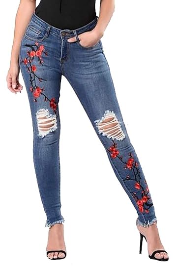 ripped jeans with darts