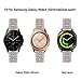 CAGOS Compatible Galaxy Watch 42mm/Galaxy Watch Active 2 Bands, 2 Pack Stainless Steel + Mesh Strap Bracelet Replacement for Samsung Galaxy Watch 42mm/Ticwatch E Smartwatch -Small
