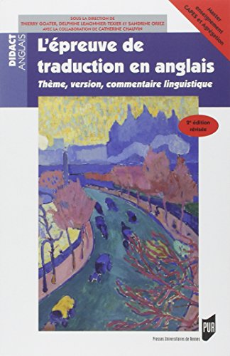 L' épreuve de traduction en anglais