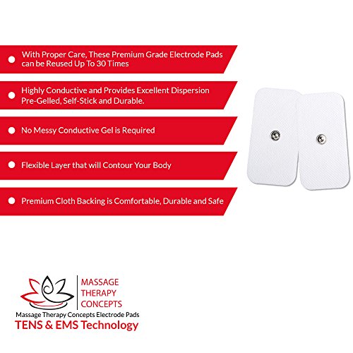 TENS Unit Electrodes Snap Electrode Pads for TENS Massage EMS Self