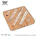 Bamboo Trivet Hot Pad for Pots, Kettles, Dishes, Tea & Coffee Cups; Protect counters, tabletops & Kitchen Surfaces, Wine Enthusiast DIY Cork Board