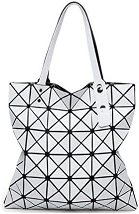 Women Fashion Matt Surface Bag Geometry Folding Casual Tote 6*6/8*8 Handbags