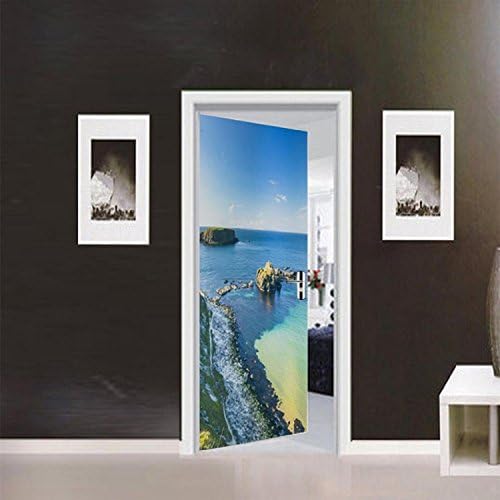 Fashion 3D Door Sticker , YOYOUG 3D Wall Sticker Decal Art Decor Vinyl Removable Mural Poster Scene Window Door (F)