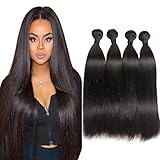 Bestsojoy 8A Brazilian Virgin Hair Straight 3 Bundles Brazilian Human Hair Extensions 100% Unprocessed Human Hair Weave Natural Color