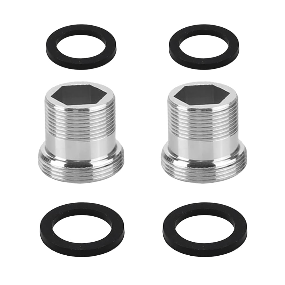 YDHfdc 2pcs Faucet Adapter M18 to M22 Male Thread Tap Aerator Connector Sink Faucet Water Purifier Tap Adapter Aerator for Kitchen Bathroom Sink