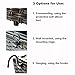 C-Hopetree Hanging Window Box - Deck Railing Planter for Outdoor Plants or Flowers