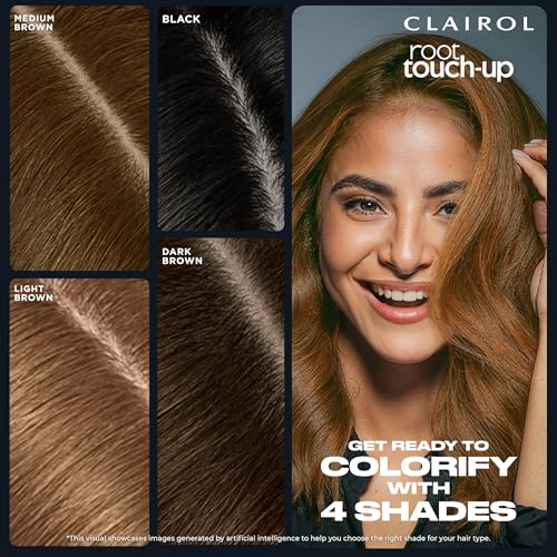 CLAIROL ROOT TOUCH-UP TEMPORARY CONCEALING POWDER, LIGHT BROWN HAIR COLOR, PACK OF 1