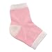 Healthcom 2 Pairs Spa Moisturising Silicone Gel Heel Socks Gel Lined Toeless Spa Socks for Dry Hard Cracked Skin Moisturizing Open Toe Comfy Recovery Socks,Pink