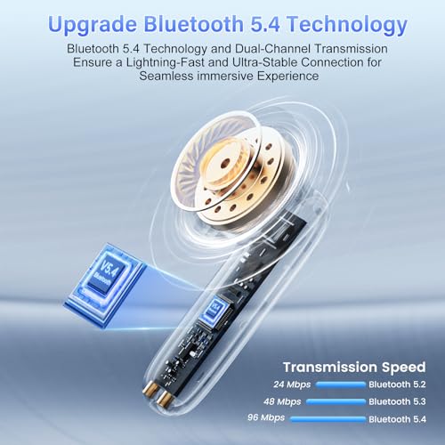 AI Translator Headphones, 2026 Bluetooth 5.4 Headphones with Translator 164 Languages Headphones Translator Real Time with 7 Modes, ENC Noise Reduction 56H Runtime for Business Travel, Black