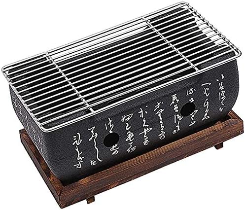 TXYFYP BBQ Grill Camping Household Patio Barbecue Cooking Party Aluminium Alloy Charcoal Portable Accessories Plate Tools Reusable Outdoor(24X12.5cm)