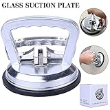 Silver AluminumSuction Cup Dent Puller - Car Dent Remover Suction Cup Glass Lifter for Tiles/Glass/ Mirror/Granite Lifting