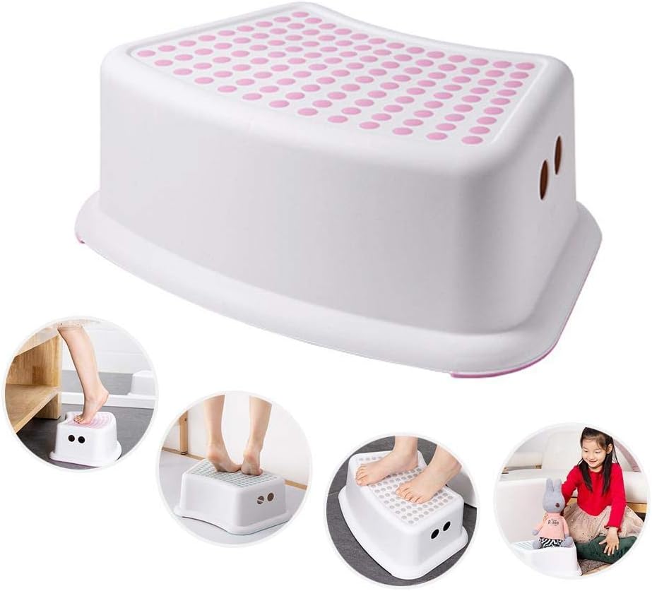 ETFJK Plastic Small Step Hocker Kinderhocker Griffige Aufbewahrungsbank