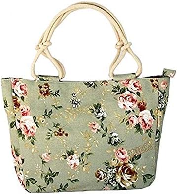 WongSinTong Lovely Canvas Purses and Handbags for Women,Large Capacity Tote Shoulder Bags with Zipper and Pockets