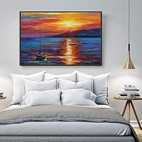 Floating Framed Canvas Wall Art for Living Room, Bedroom Scenery Canvas Prints for Home Decoration Ready to Hang - 16x24 inches