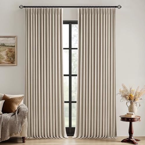 MIULEE Pinch Pleated Blackout Curtains