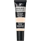 IT Cosmetics Bye Bye Under Eye Concealer - Water-Resistant, 24H Full Coverage Brightening Concealer For Dark Circles, Fine Lines, Redness & Discoloration, Anti-Aging Color Correcting Cream - 0.4 fl oz