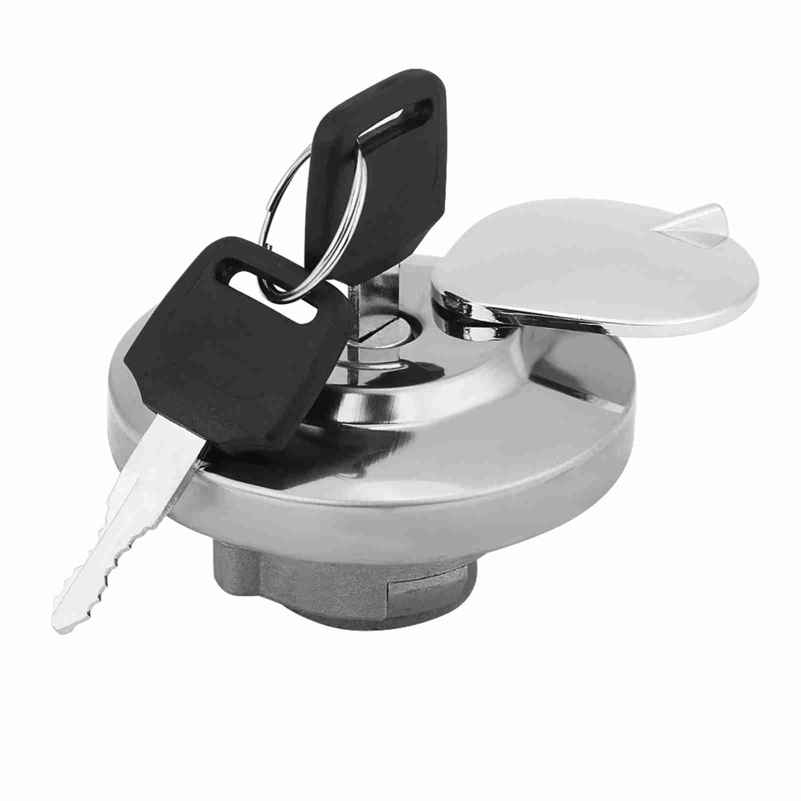 Gas Cap,KIMISS Gas Tank Cap with 2 Keys for Shadow Spirit VT750 DC C2 VLX VT600, Alloy Steel Motorcycle Fuel Tank Cover