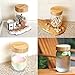 Timber Tops - Bamboo Wood Regular-Mouth Mason Jar Storage Lids with Silicone Seal - 3 Pack - Regular