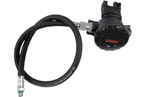 SMACO Scuba Diving 2nd Stage Regulator, with Medium Pressure Hose, Second Stage Diving Regulator for Scuba Tank