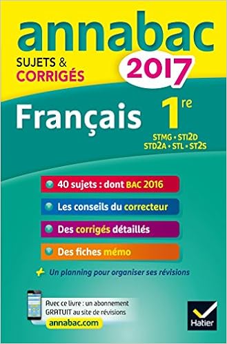 Amazon Fr Annales Annabac 2017 Francais 1re Stmg Sti2d Std2a Stl St2s Sujets Et Corriges Du Bac Premiere Series Technologiques Dauvin Sylvie Dauvin Jacques Livres