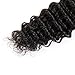 Perstar Hair 8A Grade Brazilian Virgin Hair Deep Wave 3 Bundles Remy Human Hair Weaves Natural Black Factory Price (24 26 28, Natural Color)