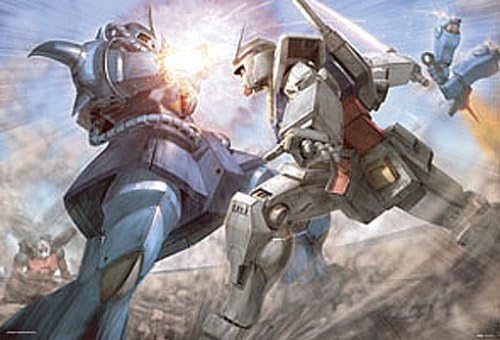 Gundam Battle in Desert 1000 Pieces Jigsaw Puzzle (49cm x 72cm) by Beverly Japan