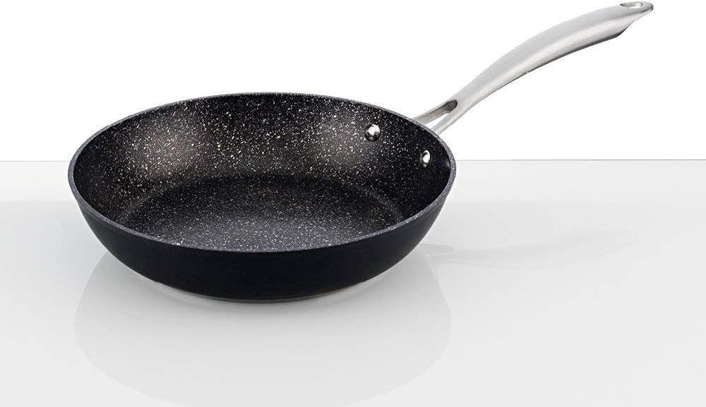 SAN IGNACIO Frying Pan 24 x 5 cm Forged Aluminium Suitable for Induction Vita, Black/White, 24 cm. Diámetro - Image 4