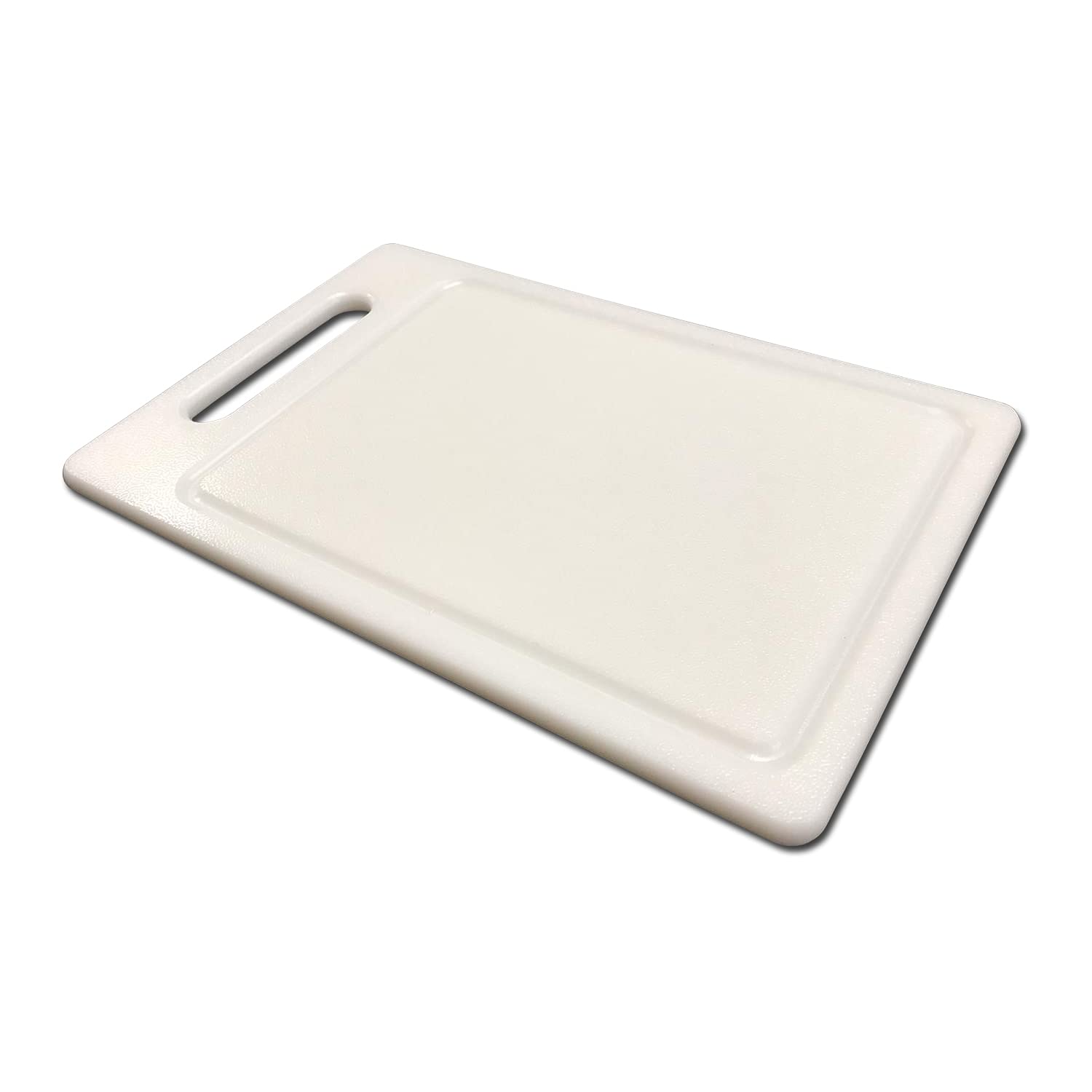 AUSONIA - 66432 Meat Chopping Board Made of polyethylene, 30 x 20 x 1, White, with Handle
