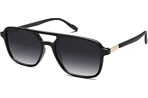 SOJOS Retro Aviator Sunglasses for Women Men,Trendy Rectangle Womens Mens Shades Sun Glasses SJ2202