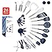 Kitchen Utensil Set - 26 Kitchen Gadgets & Cooking Utensils. Stainless Steel Kitchen Utensils for Nonstick Cookware Set. Spatula Set. Best Kitchen Tools Apartment Essentials Gifts for him - ÉLEVER