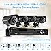 FLOUREON House Security Camera System 1080N DVR + 4 Pack 1.0MP CMOS Lens CCTV Security Camera 1500TVL Night Vision Remote Access Motion Detection (8CH+ 4X 1500TVL Camera)