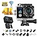 Action Camera, HEIHEI 1080P 4K Ultra HD 2.0 Inch 170 Degree Ultra-Wide Angle Lens Waterproof Wireless Sports Camera Diving Cam DV Camcorder Kit with 20 Accessories