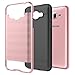 Hasting VENDG530ALMTRP-RGBlk Grand Prime Case, Drop Protection, Impact Resistant, Dustproof Dual Layer, Armor Hybrid Steel Style Protective Case for Samsung Galaxy Grand Prime (G530) - Rose Gold