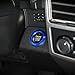 Voodonala Blue Engine Start Stop Button Center Console Switch Cover Trim for Ford F150 2015 2016 2017 2018