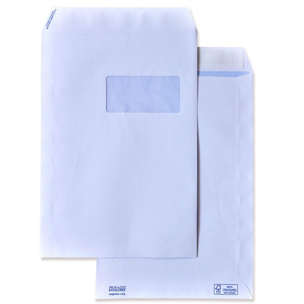 PIGNA 005439333 Envelopes with Window White